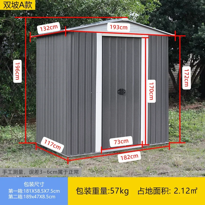 6X6 FT Outdoor Storage Shed, Metal Garden Shed with Updated Frame Structure, Tool Sheds for Backyard Garden Patio Lawn