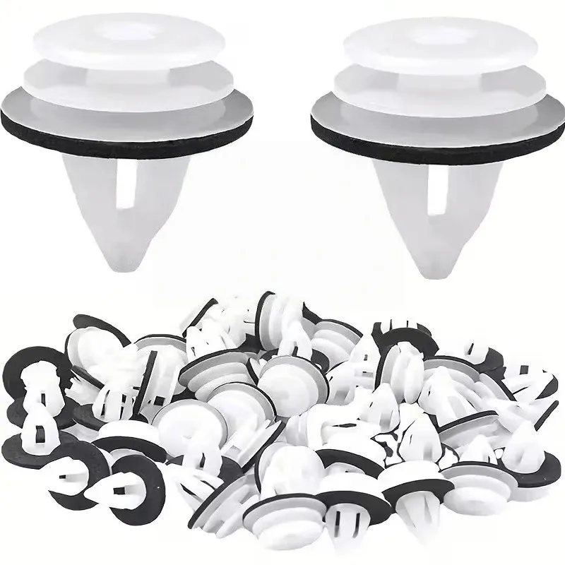 64 pcs Vehicle Interior Retainers, Firm Snap-On Fit and Cyan Plastic Material, ideal for Truck Cabin Decoration