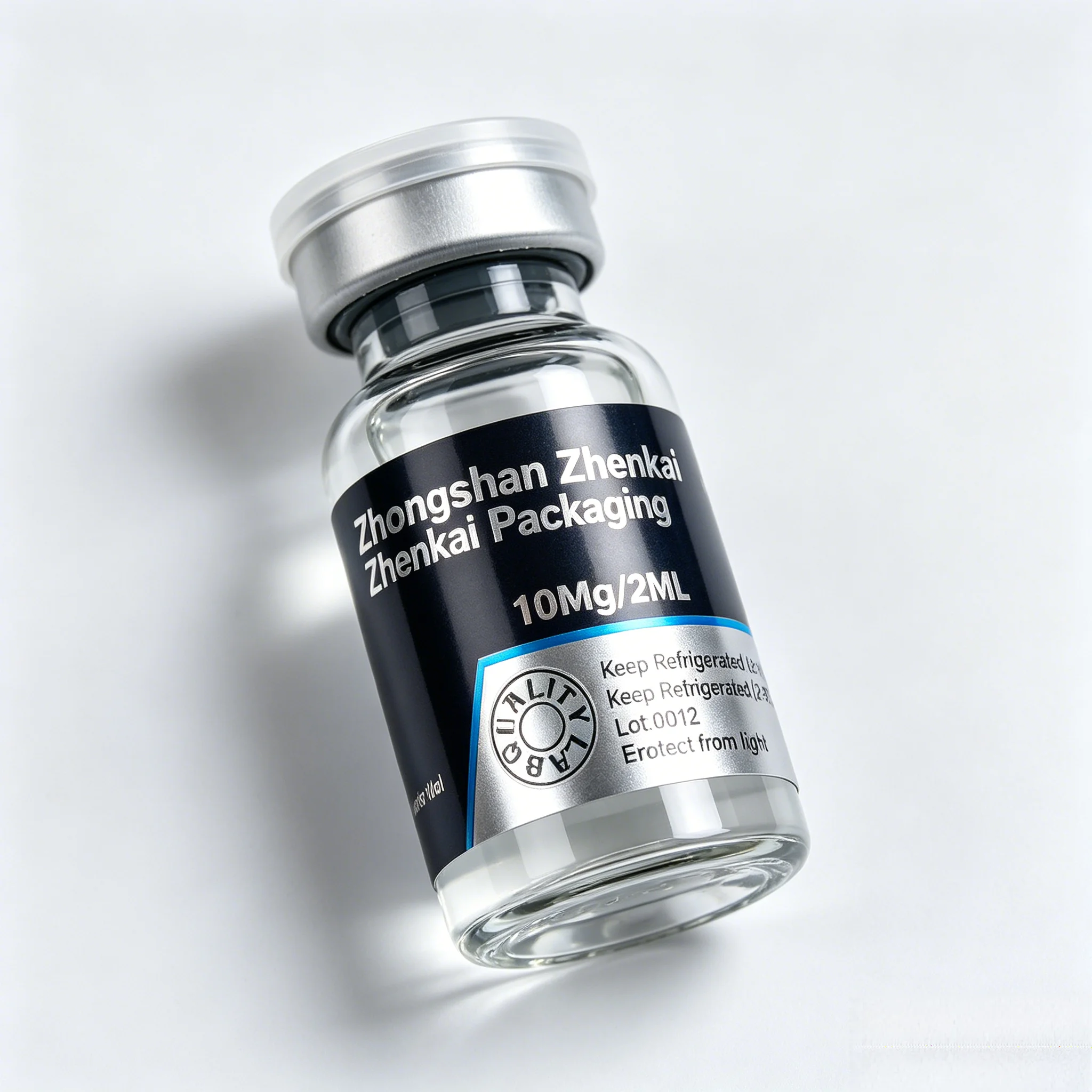 Custom Waterproof Vinyl Labels HD Clear Stickers for 3ml 10ml Peptide Vials,Beauty Field Application
