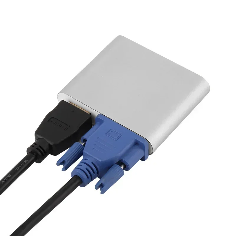 

1080P HD Digital AV Multiport Adapter for Mobile Phones, USB VGA Video Converter Female To Female, Smart Phone To VGA