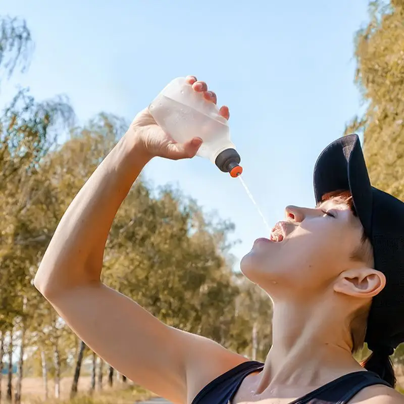 Imagem -03 - Dobrável Sports Water Garrafa Portátil Macio Copo de Água ao ar Livre Maratona de Ciclismo 250ml 170ml