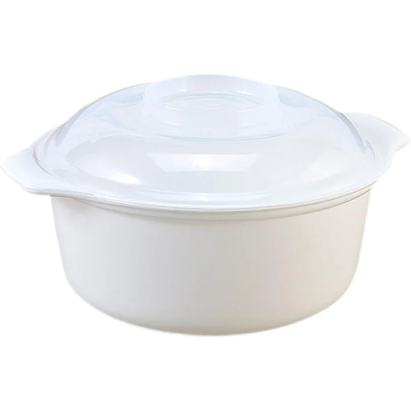 

Microwave Rice Cooker Steaming Pots Food Container Easy to Clean Rice Cooking Microwave Mixing Bowls for Potato Ramen