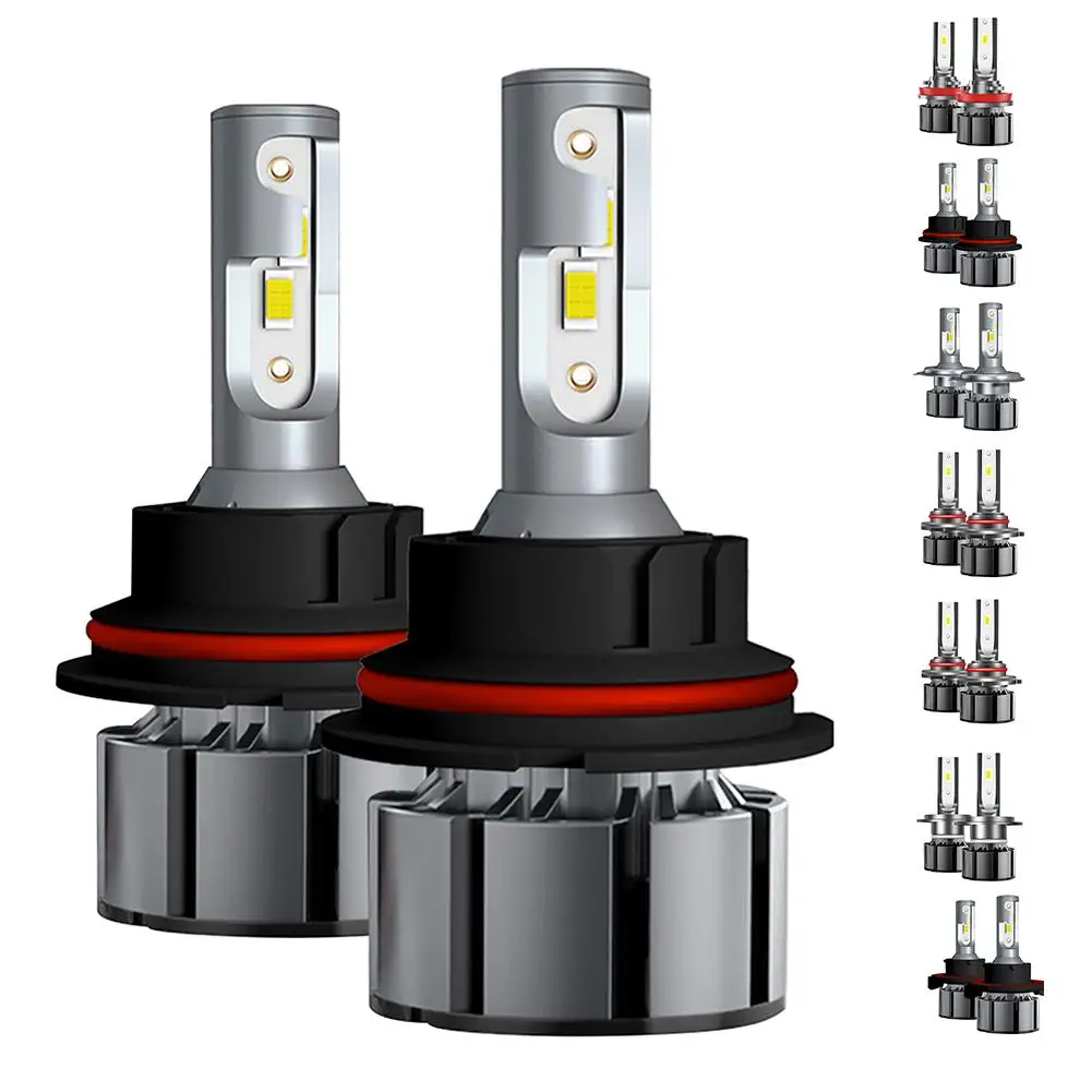 

2PCS H4 LED Bulbs Car Headlight IP68 Waterproof H7 H11 H13 9004 9005 9006 9007 6000K 20000LM Lamp Conversion Kit