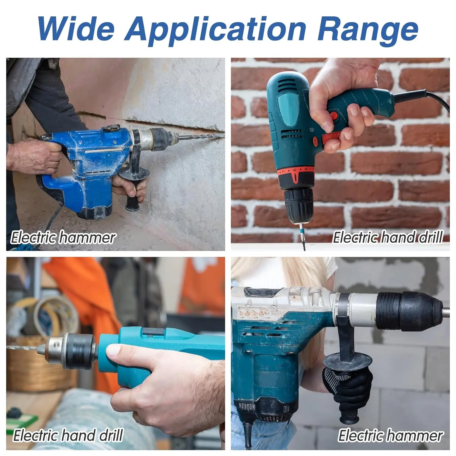 SDS-Plus المقبس سائق الحفر حامل التغيير السريع عرافة تمديد قضيب محولات محول المطرقة مفك بت شنيور يعمل بالبطارية أداة #6