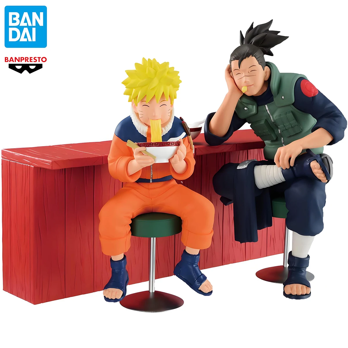 

In Stock Original BANDAI Banpresto NARUTO Umino Iruka Uzumaki Naruto PVC Anime Figure Action Figures Model Toys Gifts