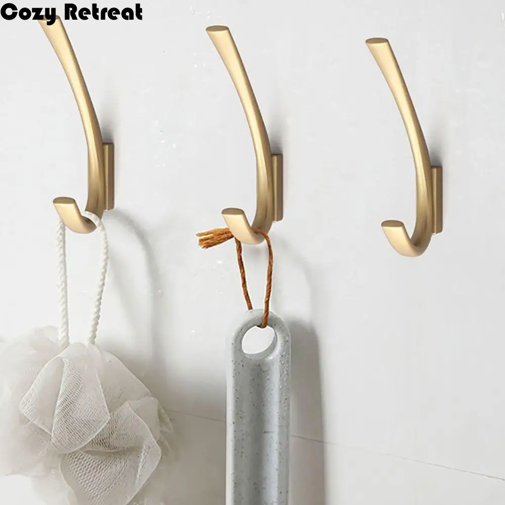 

Organizer Hook Modern Coat Hook Metal Simple Clothes Hanger Entrance Wardrobe Wall Mounted Hanging Bags Hanging
