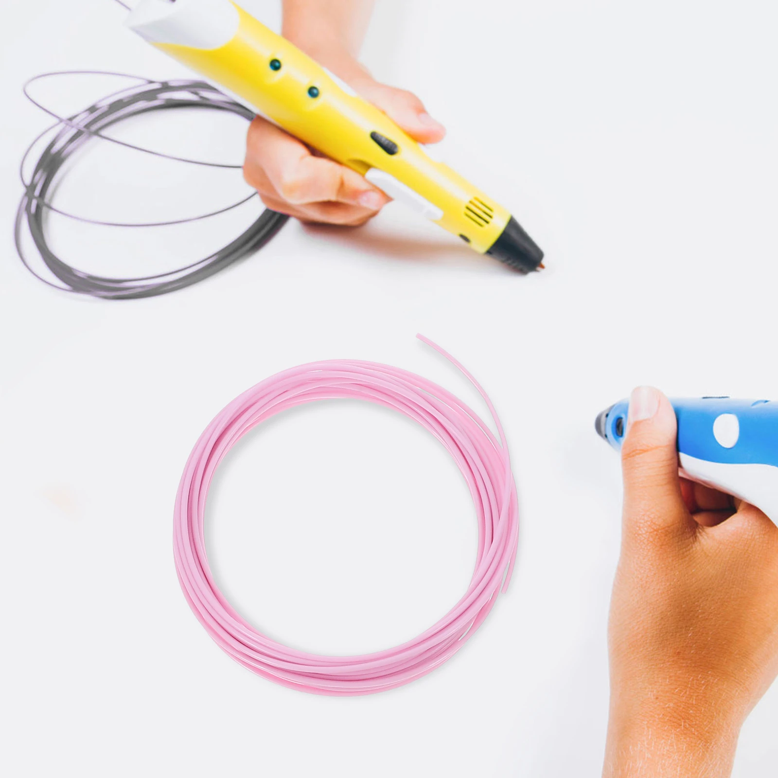 

5pcs 5 Colors 25M 3D Printing Pen 1.75Mm Plastic 1.75Mm Material for Pen Smooth Non-Clogging Tough