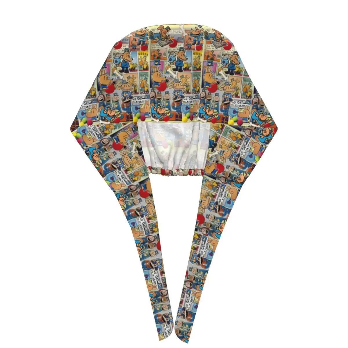 Dog Man Anime Cartoon Scrub Hat Doctor Working Surgical Cap Unisex Adjustable Nursing Caps for Dentist