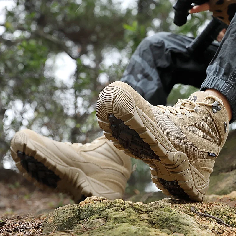 Men Tactical Boots Waterproof Army Plus Climbing Shoes Size Boot Casual Outdoor Free Shipping Brand Ankle Hiking Shoes