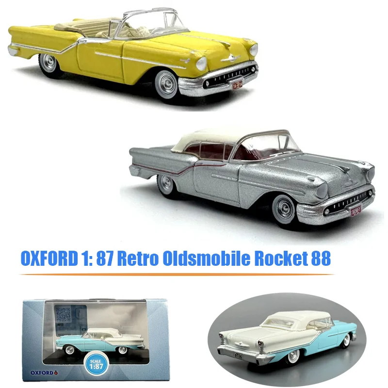 

OXFORD Diecast 1: 87 Retro Oldsmobile 88 Convertible Alloy Simulation Car Model Collection Display Toy Gifts Souvenirs