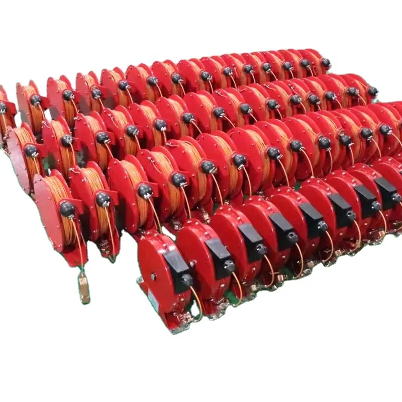 Heavy Duty Rewind Spring Retractable Bonding Reel With Ground Cable Stock