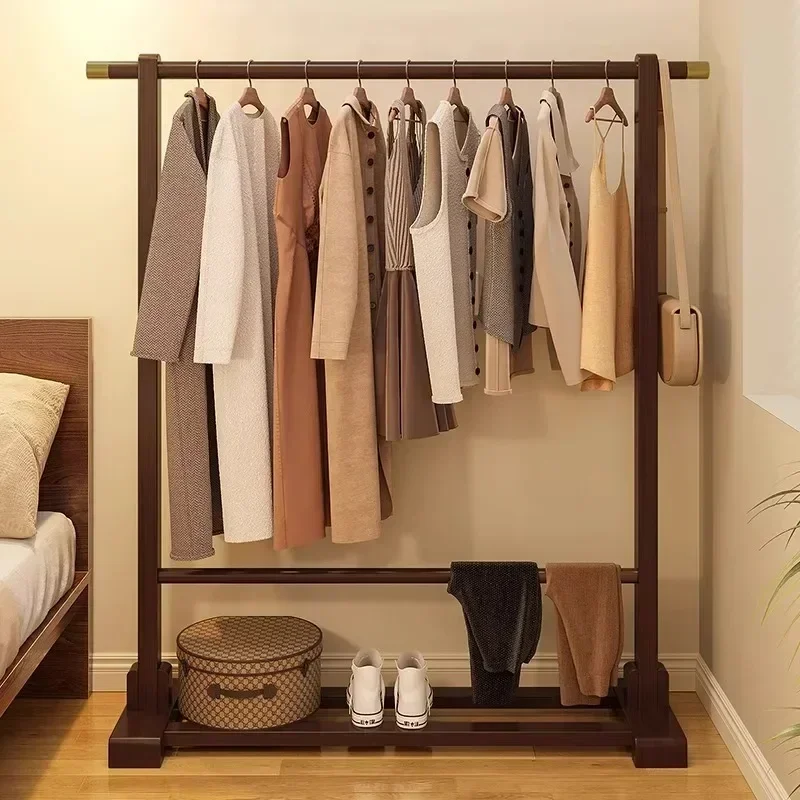 Household Goods Hanging Hanger Household Floor-to-ceiling Coat Rack Bedroom Bedside At Night Clothes Artifact Rental House