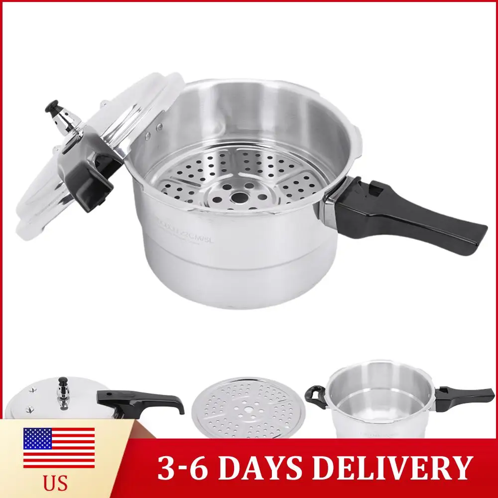 

Скороварка из алюминиевого сплава с паровой вставкой, маленькая бытовая скороварка для индукционных плит