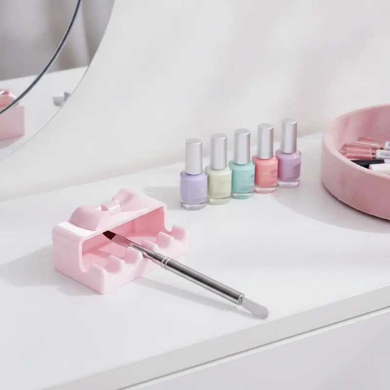Brush Holder Easy To Clean Convenient To Carry Space Saving Watercolor Nail Polish Blackout Pen Holder