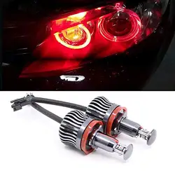 A1 H8 20W RED LED Angel Eyes Headlight Halo Ring Marker FOR BMW E60 E90 E92 E93 E82 E87 E70 X5 E71 X6 E89 Z4 1 3 5 Series