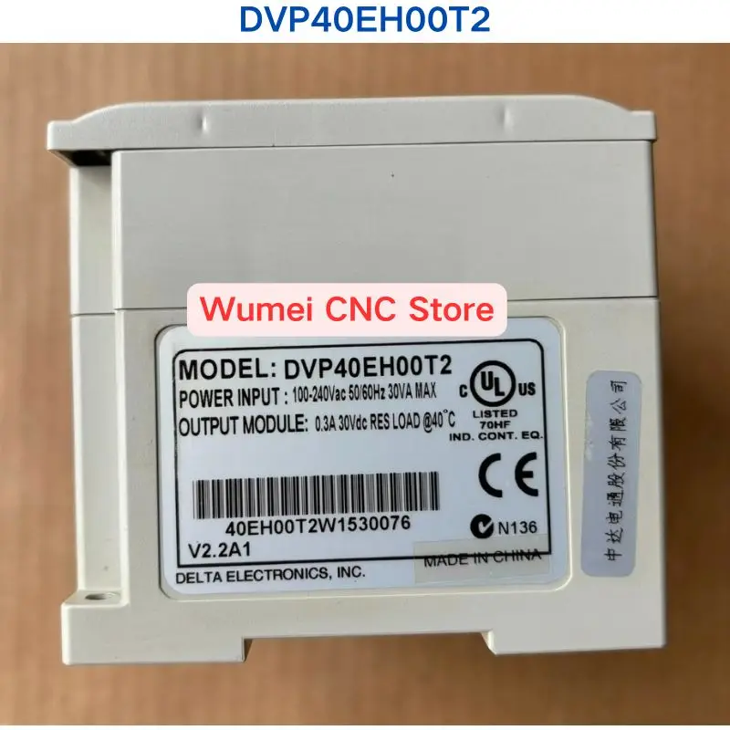 Second-hand test OK PLC Controller DVP40EH00T2 If you need other specifications please consult