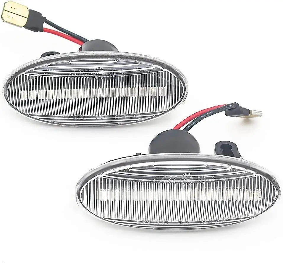 The side lights and LED dynamic turn signals of Nissan Qashqai J10 X-Trail T31 cube Juke Leaf Micra K13 Note E11