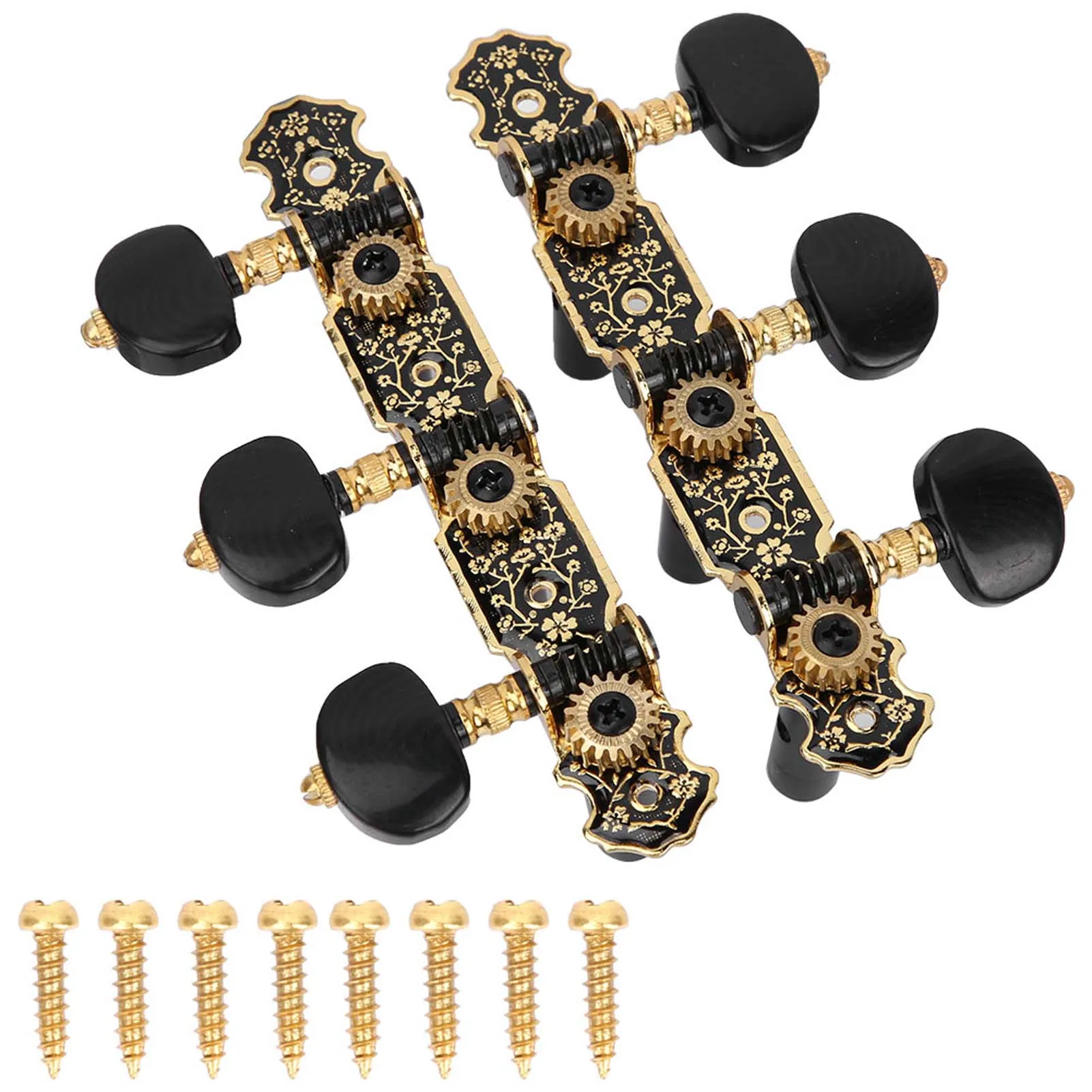 Guitar Tuning Pegs String Tuners Acoustic Guitar 1:18 Tuners Tuning Keys Pegs Machine Heads Replacement 3L3R Machine Heads