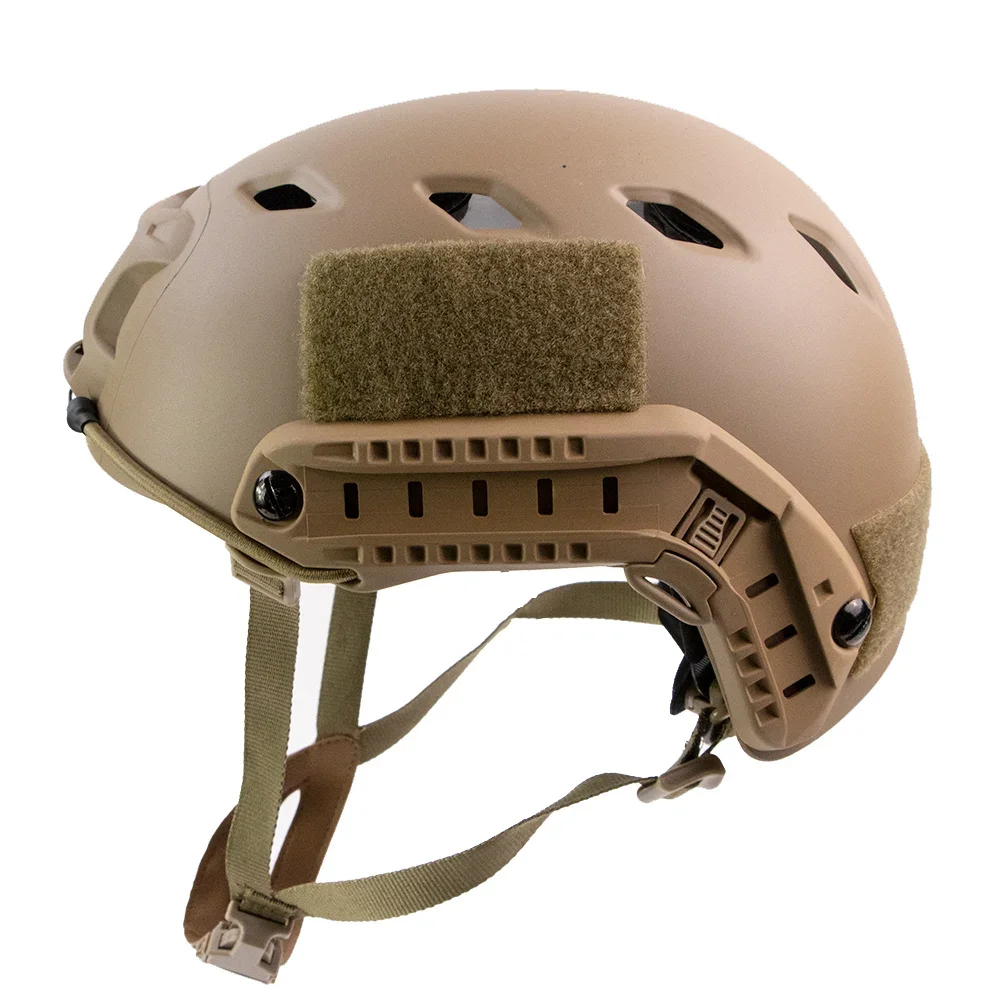 NONE Schneller taktischer Helm, verstellbarer Knopf, verdicktes ABS, Outdoor-Luftpistolen-Schießen, CS-Schutzausrüstung, geeignete Kopfgröße 55–60 cm 3