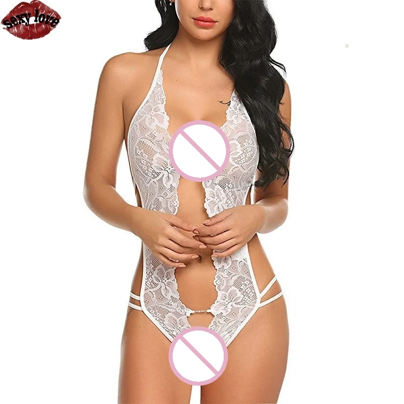 Lencería Sexy de amor para mujer, ropa ajustada de encaje con espalda descubierta y perspectiva multicolor, pijamas eróticos, superventas