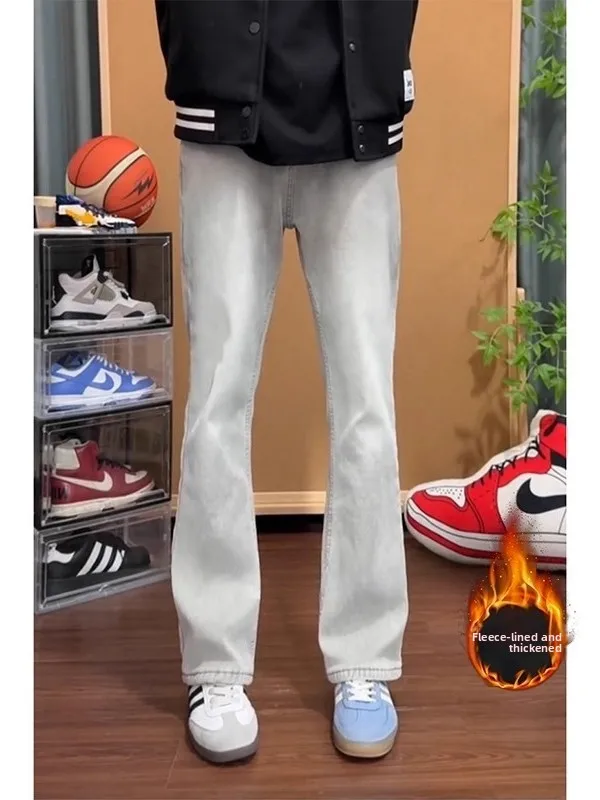 

Мужские джинсы Cleanfit Fce Lined Thiened в американском стиле High Street, свободные прямые джинсы, молодежный тренд