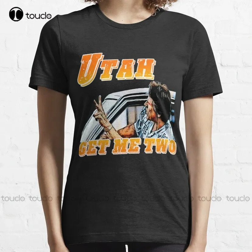 Utah' get me two keanu reeves gary busey point break Classic T-Shirt short sleeve shirts for women Custom aldult Teen unisex