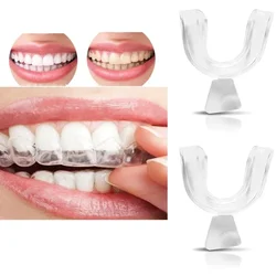 2Pcs Anti Snoring Bruxism Sleeping Mouth Guard Night Guard Gum Shield Mouth Tray Stop Teeth Grinding Sleep Aid Health Care