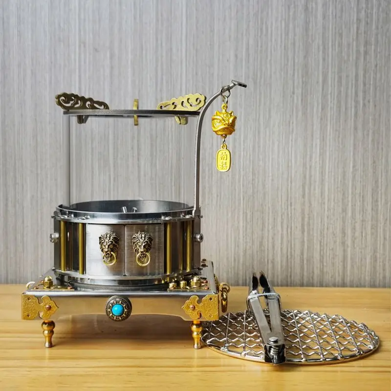 Tea Brewing Furnace Indoor High Temperature Resistant Glass Watch Fire Heating Portable Multifunctional Siege Furnace to Make