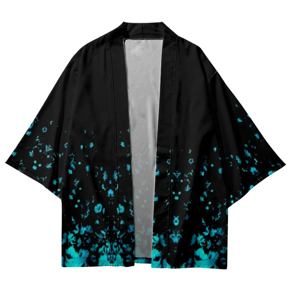 Harajuku Haori Top Japanese Kimono Cardigan Men Samurai Yukata Summer Asian Streetwear Kimono Robe Haori Kimonos Cosplay Shirt