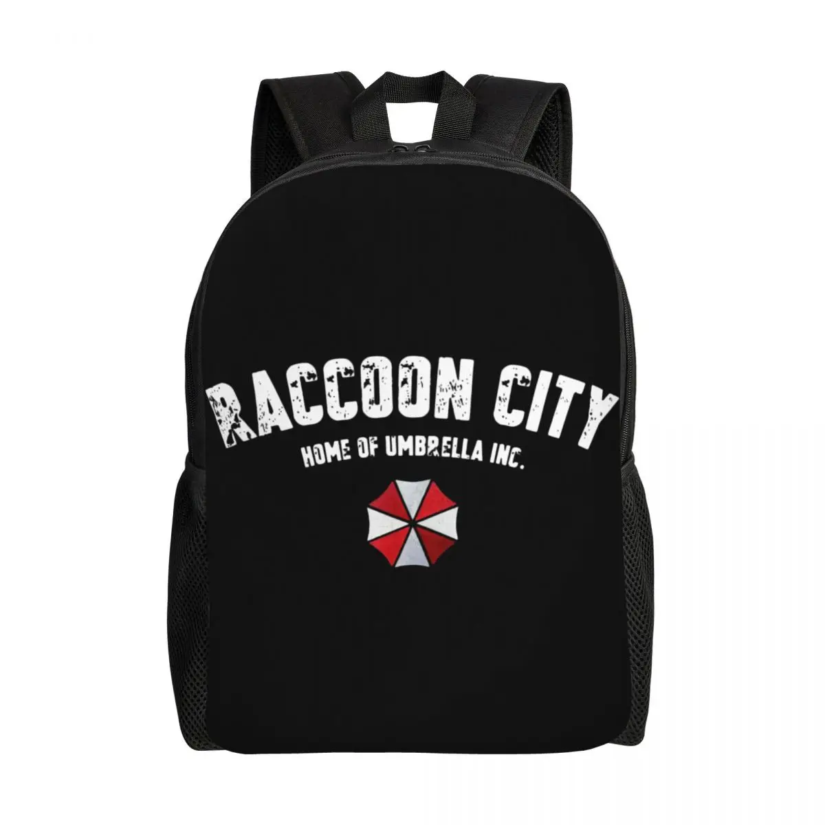 Custom Raccoon City Home Umbrella Corporation Corp Backpacks Video Game School College Travel Bags Bookbag Fits 15 Inch Laptop