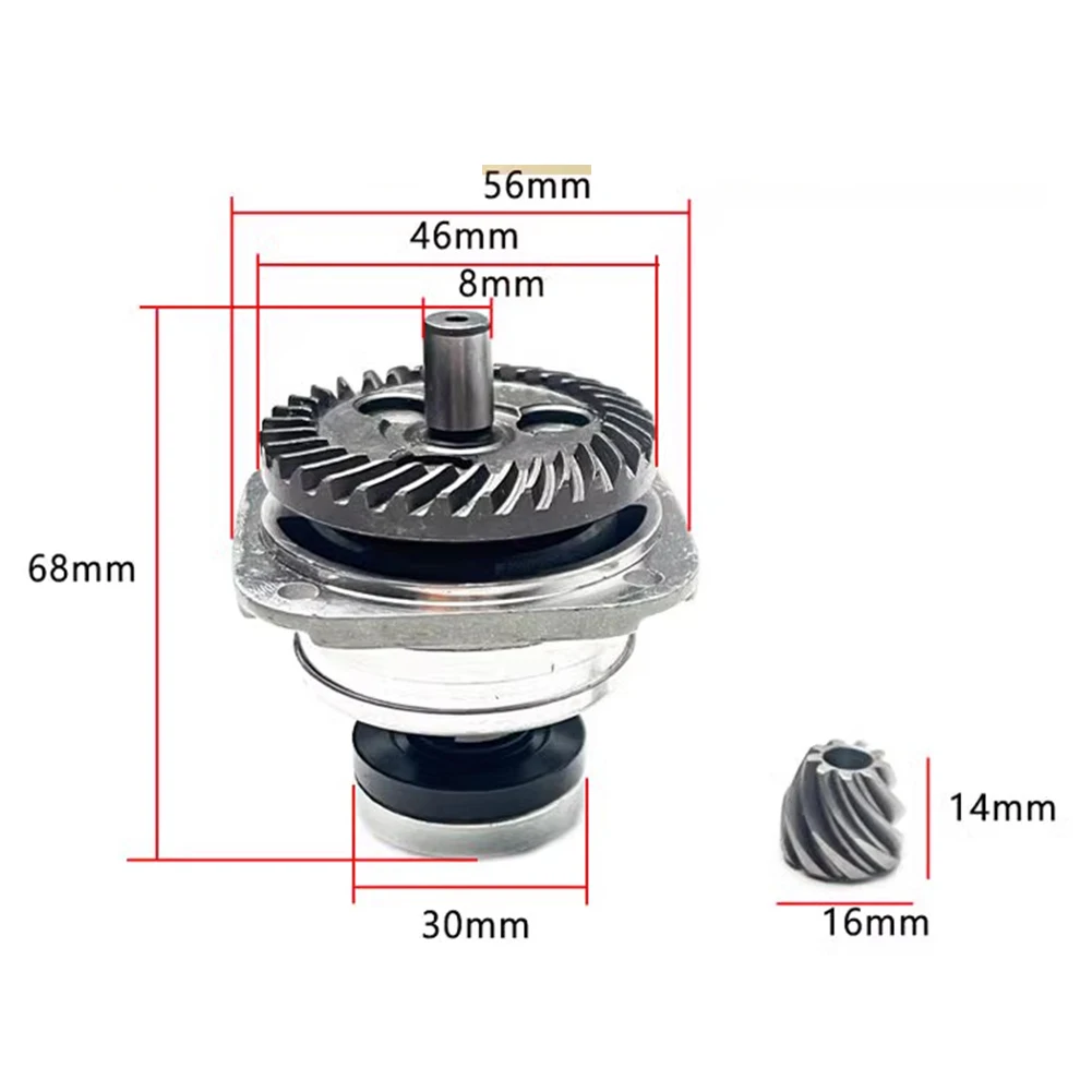1pc Gear Assembly For TWS6600 GWS6-100 FF03-100Ay Angle Grinder Power Tools Aluminum Gear Assembly Replacement Parts