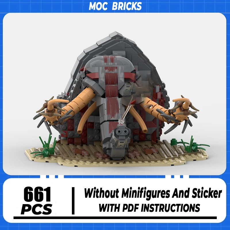 

Волшебные кольца Moc, строительный блок, Oliphaunt Takedown, модель, технология, кирпич, сделай сам, сборка, модульная строительная игрушка для праздничных подарков