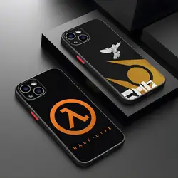 Half Life Game Phone Case Matte For IPhone 15 Pro 14 Pro Max 13 11 12 Mini Xs X Xr 7 8 Plus Se Back Cover