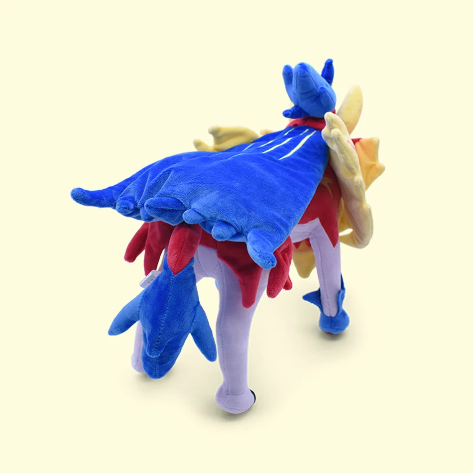 Pokemon Peluche Spada e Scudo Peluche Zacian Zamazenta Dauntless Shield Intrepid Spada Farcito Bambola Fantastico Regalo di Natale per Bambini