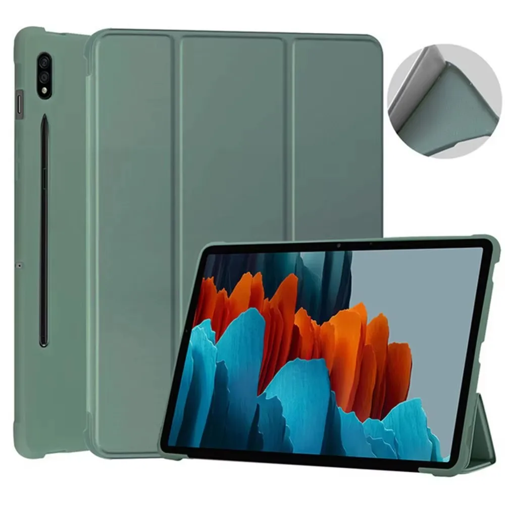 Funda de cuero para Samsung Galaxy Tab S10 Plus 12,4 S10 + S9 FE Plus S8Plus S7 FE S8 S7 11 S6 Lite A8 A9 A7 Lite, funda con tapa y soporte