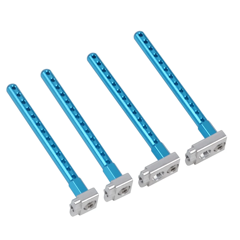 4pcs Aluminum Alloy Body Posts Mount for Tamiya TT02 TT-02 Upgrade Parts