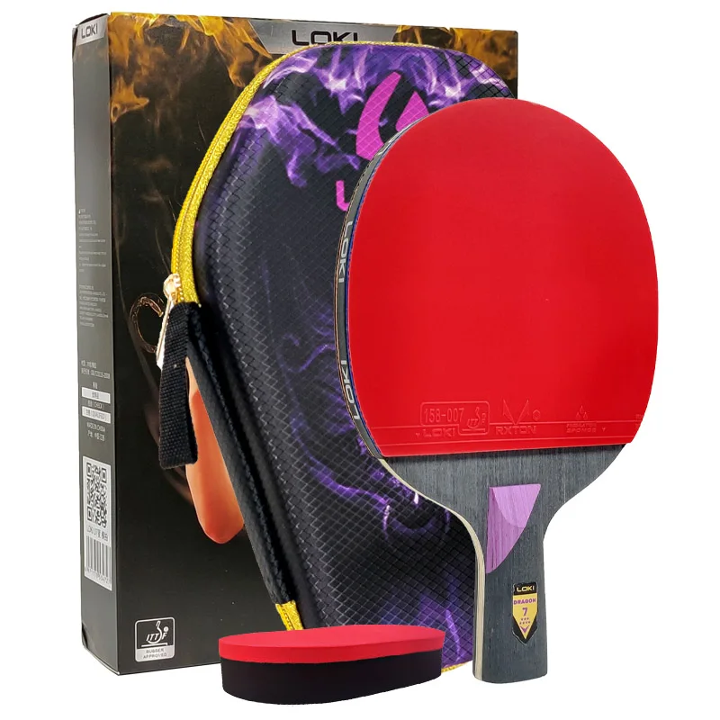 Originele LOKI Tafeltennis Racket Dragon Serie Ping Pong Racket Paddle Bat Professionele 6/7/8/9/10 Sterren voor Alle Niveau Spelers