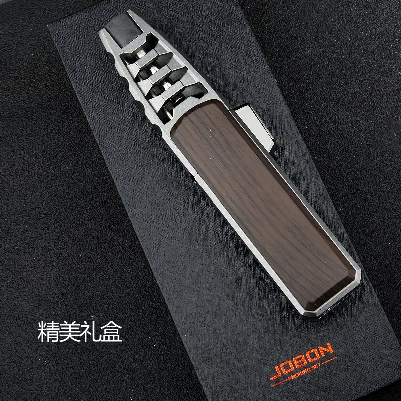 7 Colors EDC Strong Power Outdoor Long Gun Spray Butane Tube Lighter Kitchen Barbecue Metal Turbine Windproof Cigar Lighter