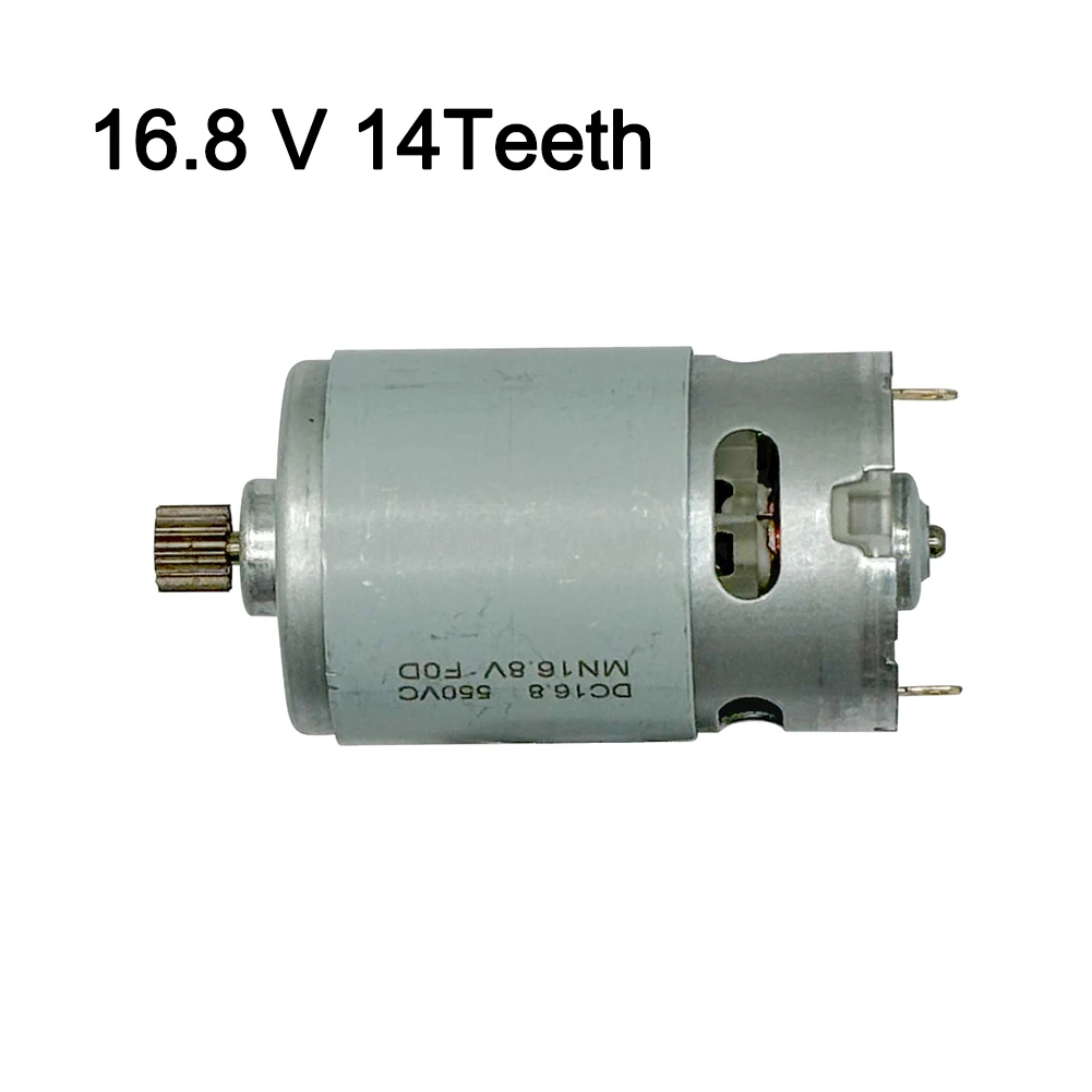 550 Electric Drill DC Motors 16.8V 14Teeth Geared Motor High Torque Gear Box Replacement Electric Motor