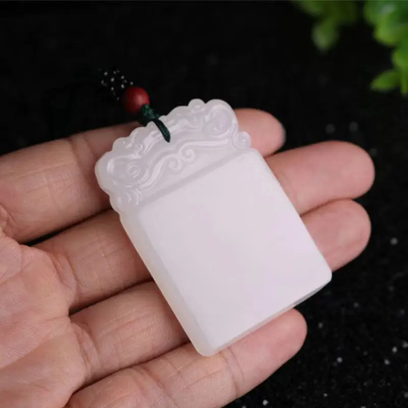 

Afghan White Jade Safe And Sound Brand Pendant Men's And Women's Models