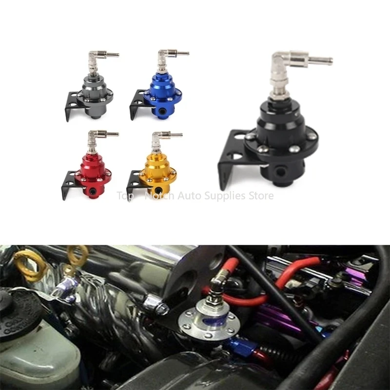 

New Universal Adjustable Fuel Pressure Regulator type With gauge and instructions