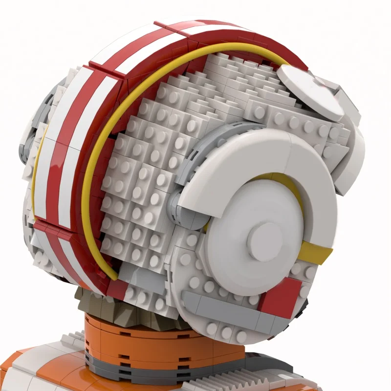 1970 قطعة MOC LukeSkywalker الأحمر خمسة ميجا ستار نموذج بناء اللعب كتل هدية الكريسماس العمارة لتقوم بها بنفسك الإبداعية الاطفال عيد ميلاد