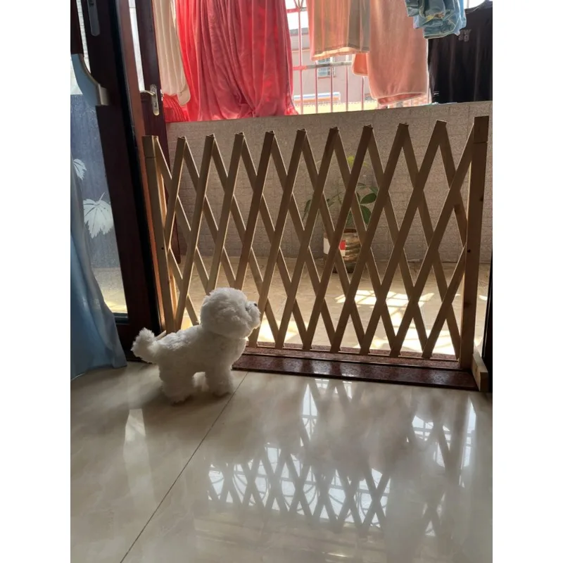 Pet Fence Balcony Isolation Door Retractable Fence Door Block Dog Block Cat Rabbit