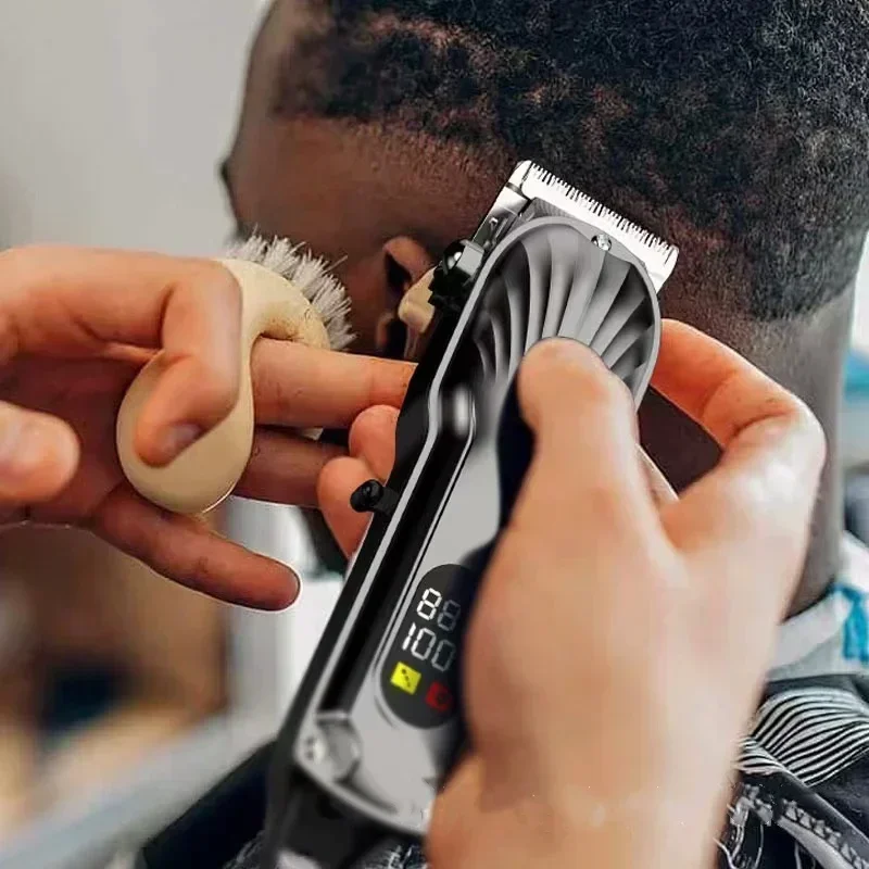 Neuer Professioneller Haarschneider für Männer, Hochleistungs-Rasiermaschine, Einstellbarer Kabelloser Haarschneider, 0-Gap-Trimmer, Haarschneidemaschine – Detail 3