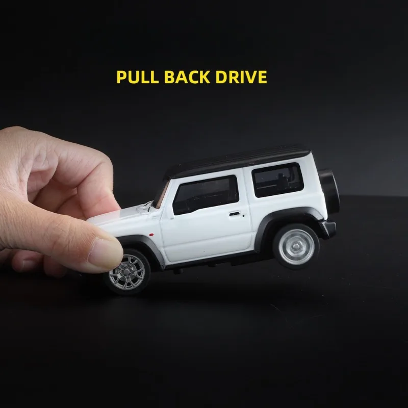 1/43 Scale Suzuki Jimny Off Road Vehicle Alloy Model Toy Ornaments Children's Pull Back Miniature Voiture Home Decor Collection