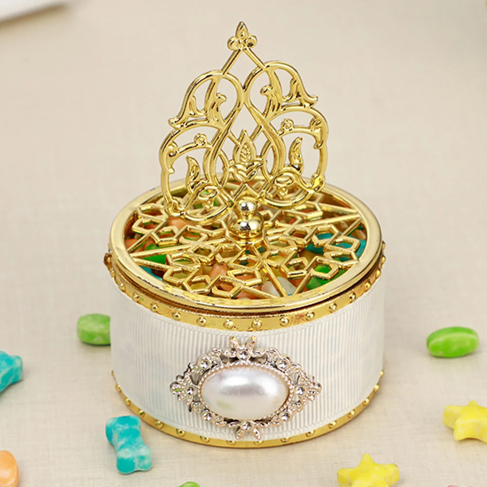 12 Pcs European Style Pearl Pagoda Candy Box Small Favor Boxes Jar Jewelry Unique Containers Plastic Cases Baby