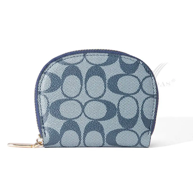 New Card Bag Women's Leather Multi-functional Bag Card Holder Simple Coin Wallet Classic Oval Print Women's Short Wallet