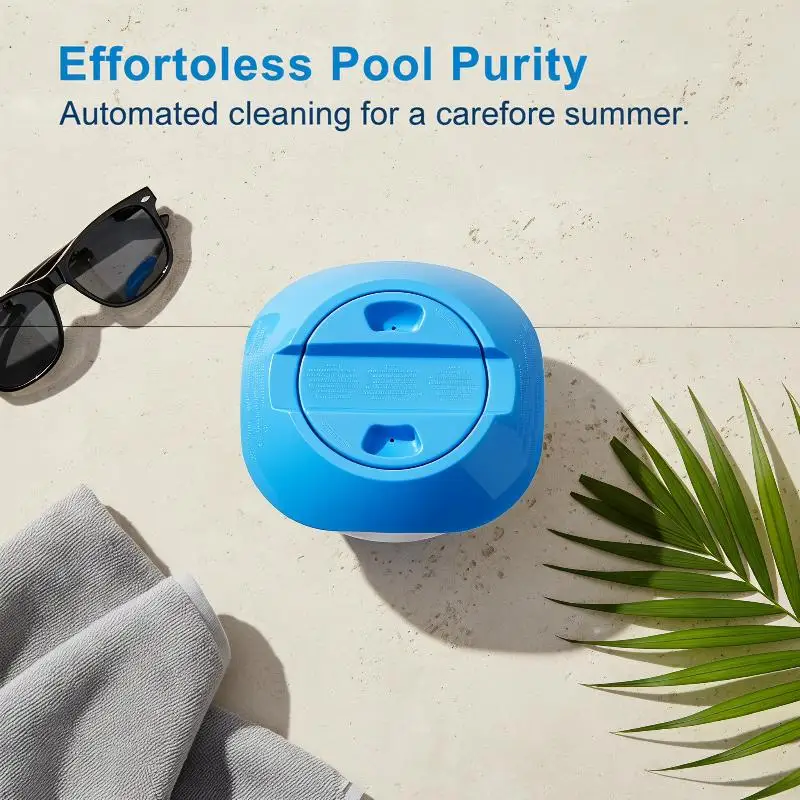 Schwimmender Chlortablettenspender, 1 Stück, tragbares Dosiergerät, leicht, ideal für Reisen, Camping und den Einsatz im Schwimmbad. – Detail 5