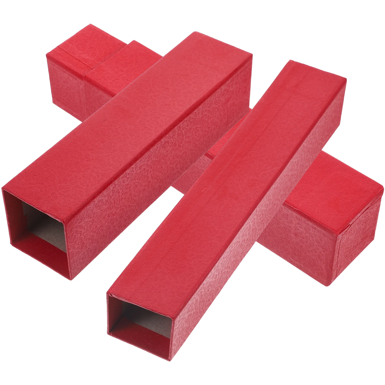 2 Pcs Red Telescopic Poster Tubes 23-38cm Photo Storage Boxes Documents Artwork Paper Drawing Mailing Tubes Storage