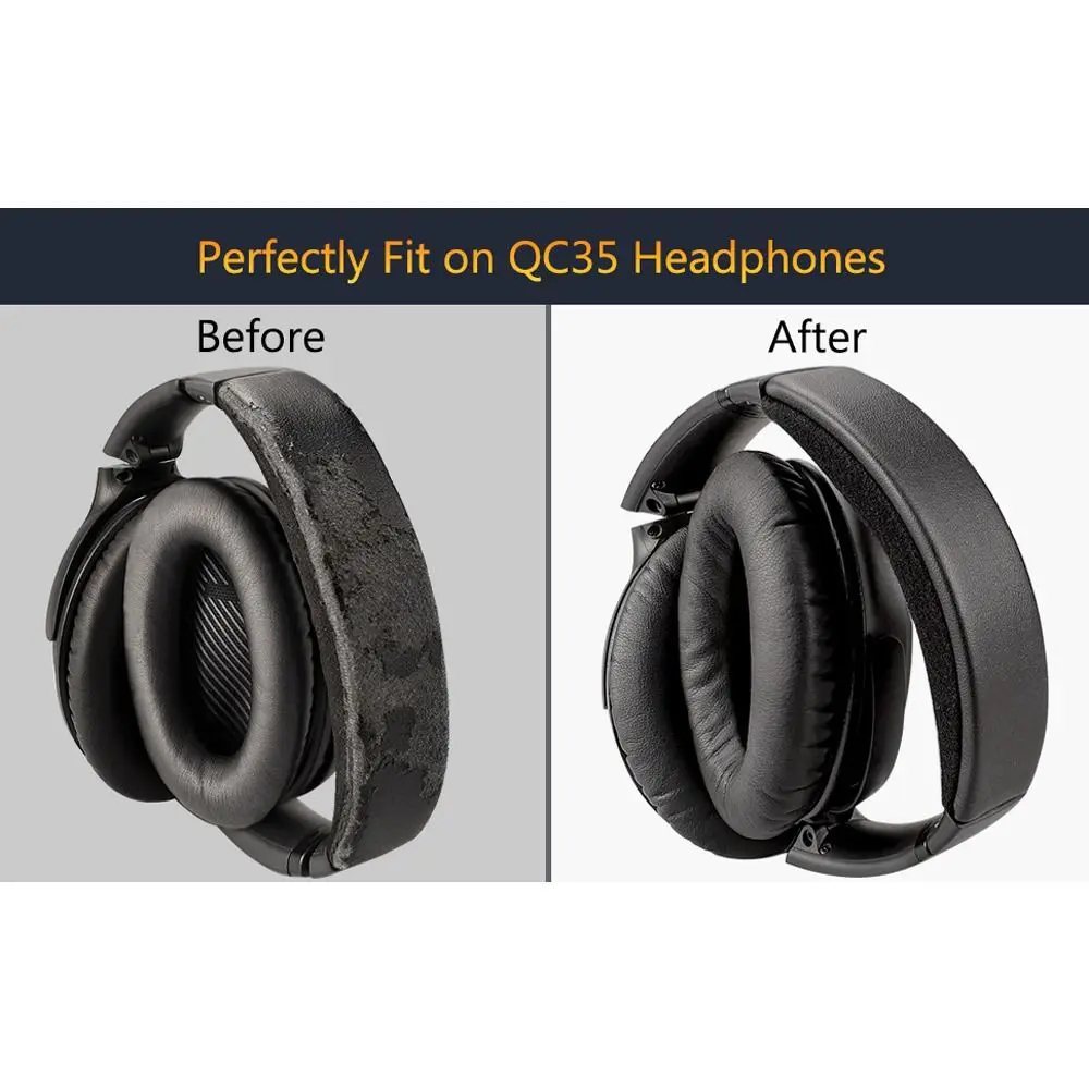 Headband Cover Soft Silicone Headphone Headband Protectors Compatible with for Bose QC25 QC35 II QC45